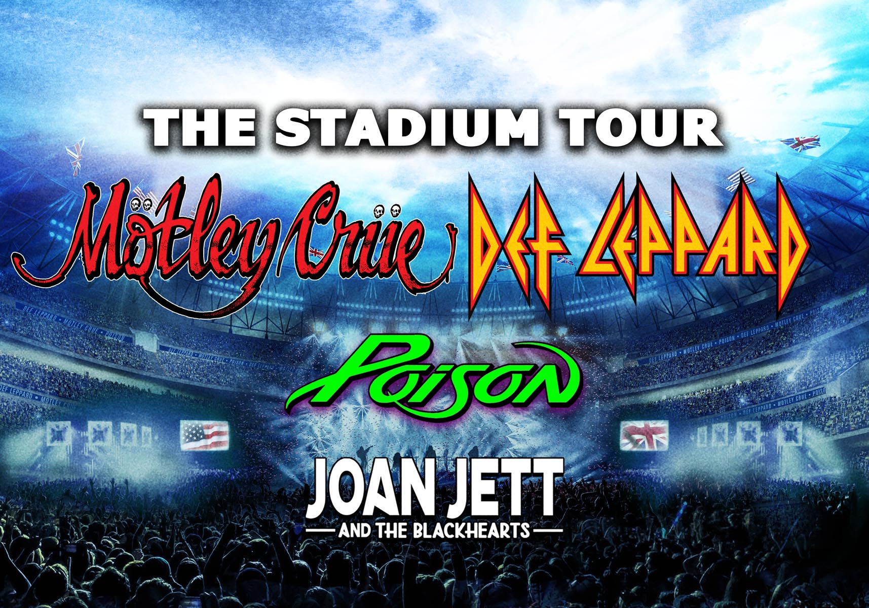 MOTLEY CRUE and DEF LEPPARD Announce 2020 Stadium Tour With POISON And ...