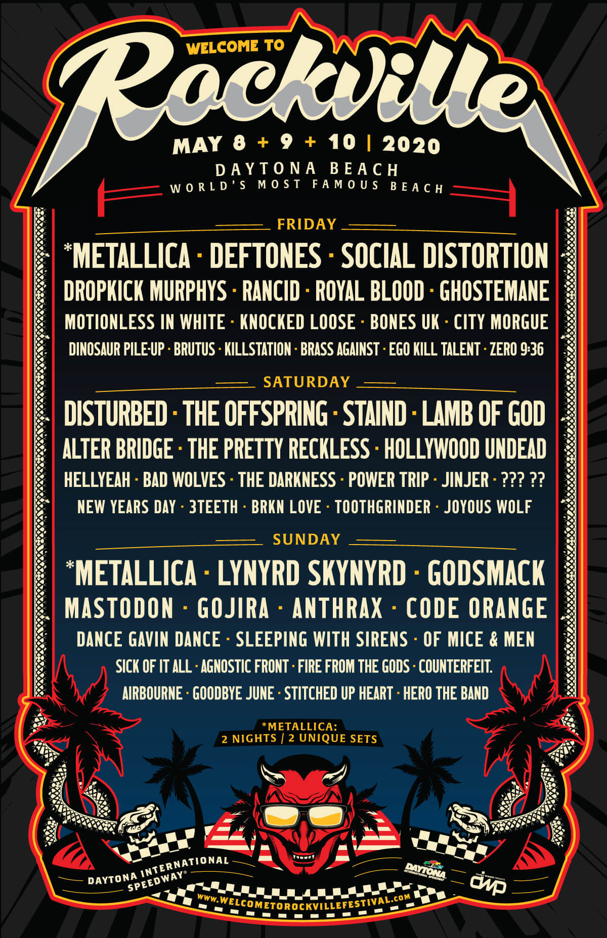 TO ROCKVILLE Festival Lineup Announced, DISTURBED, LYNYRD