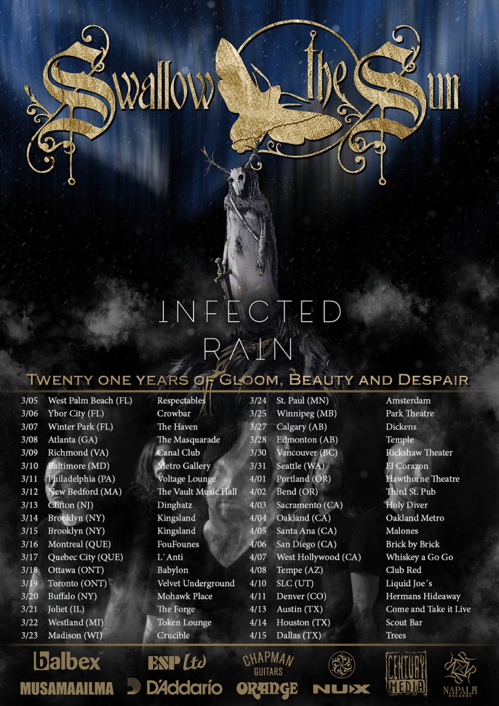 infected rain north american tour