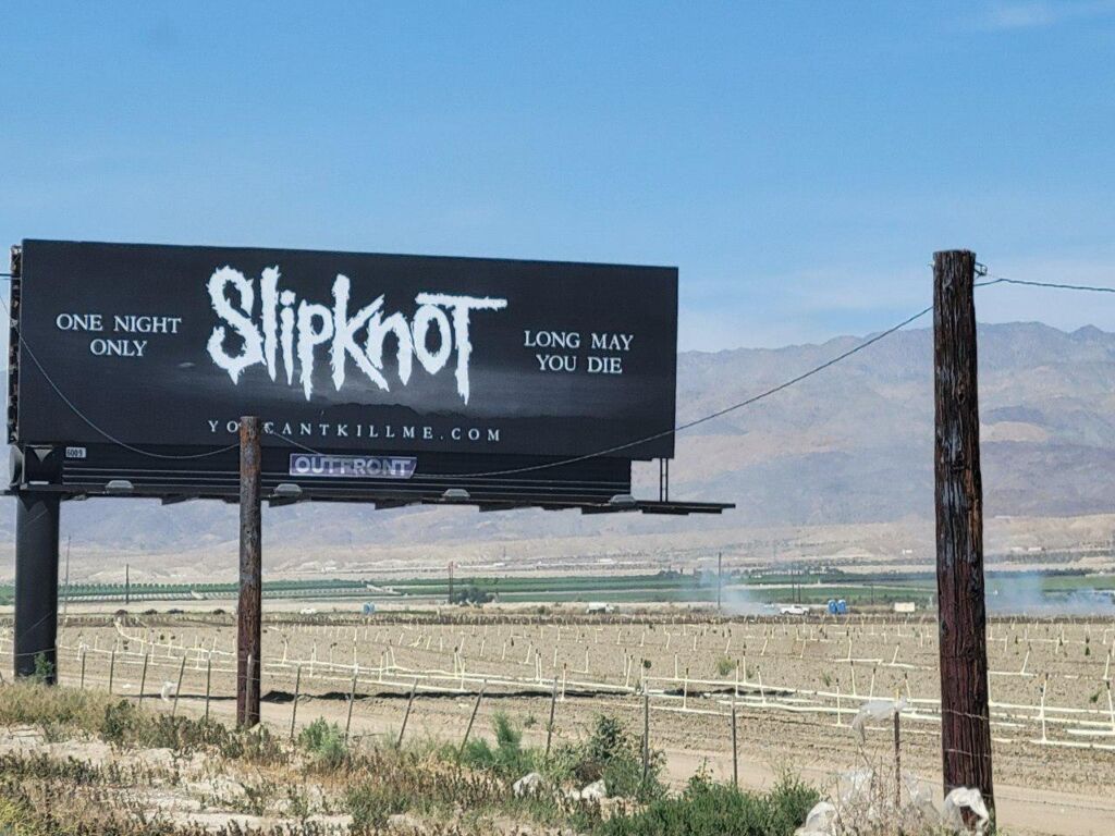 SLIPKNOT Tease 1999 Album Celebration With Cryptic California Billboard & Old-School Website
