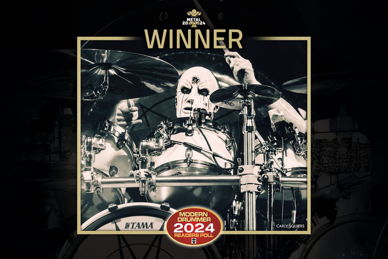 SLIPKNOT’s ELOY CASAGRANDE Has Been Named 2024 “Metal Drummer Of The Year” By MODERN DRUMMER Magazine Readers