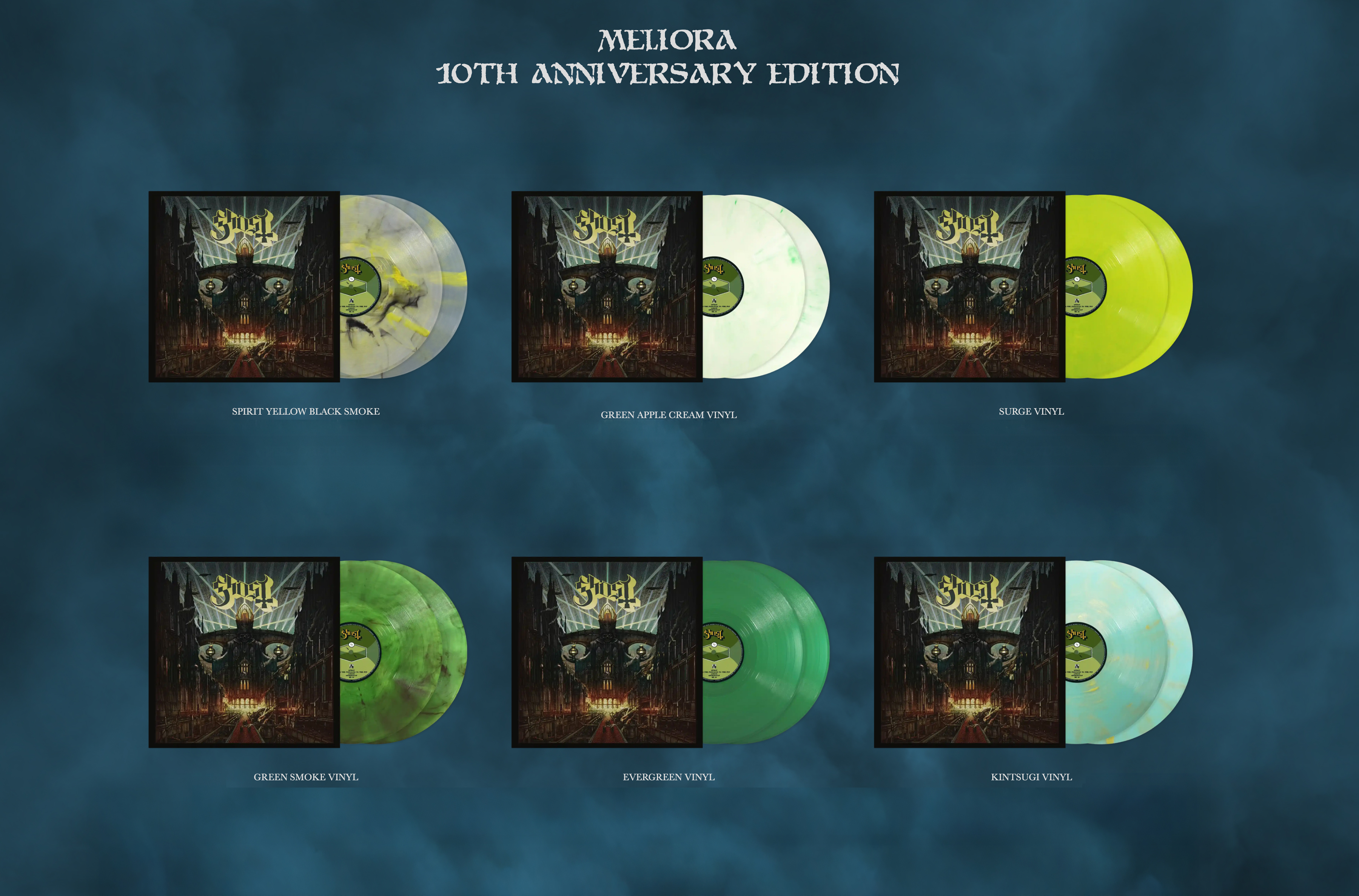 Ghost (Meliora 10th Anni. Deluxe) 2xNeon Green Vinyl